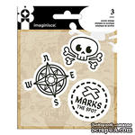 Набор штампов от  Imaginisce - Pirate, пираты, размеры упаковки 9,5 х 13,3 см - ScrapUA.com