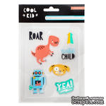  Акценты резиновые от Crate Paper -  Cool Kid - Rubber Accents, 7 шт - ScrapUA.com