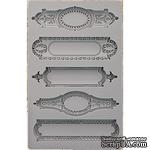 Молды силиконовые от Prima - Iron Orchid Designs Vintage Art Decor Mould - Object Labels #2 - ScrapUA.com