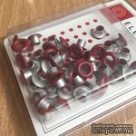 Люверсы Medium - American Crafts - Cranberry, 50 штук - ScrapUA.com