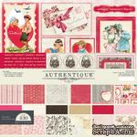 Набор бумаги и декора Authentique - Lovely - Collection Kit, 30х30 см