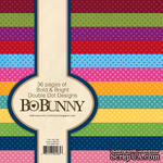 Набор бумаги BoBunny -Double Dot Bold & Bright, 15х15 см, 36 листов
