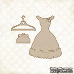 Чипборд Blue Fern Studios - Charlotte&#039;s Dress Set - ScrapUA.com