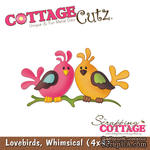 Лезвие CottageCutz - Lovebirds, 10х10 см