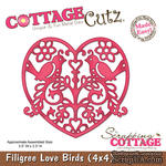 Лезвие CottageCutz - Filigree Love Birds, 10х10 см - ScrapUA.com