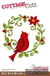 Лезвие CottageCutz Red Bird Wreath, 10х15 см - ScrapUA.com