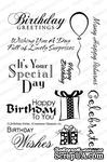 Резиновый штамп от Impression Obsession - Clear Stamp Sets - Birthday Sentiments