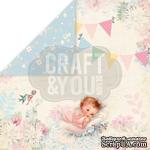 Лист скрапбумаги от Craft and You Design - Hello Baby, 30х30 см, CP-HB02