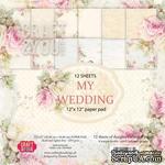 Набор плотной скрапбумаги от Craft & You Design - MY WEDDING, 30x30 см, 12 шт, 250 гр/м3