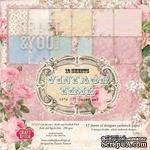 Набор плотной скрапбумаги от Craft & You Design - VINTAGE TIME, 30x30 см, 12 шт, 250 гр/м2