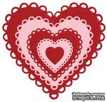 Лезвие Lifestyle Crafts - QuicKutz - Nesting Lace Hearts