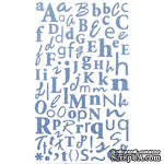 Наклейки - Alphabet Glitter Stickers - Dusky Blue,170 шт