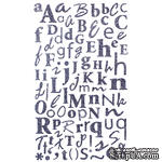 Наклейки - Alphabet Glitter Stickers - Charcoal, 170 шт