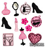 Набор декоративных пуговиц Dress It Up - Girl&#039;s Night Out - ScrapUA.com