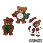 Набор декоративных пуговиц Dress It Up - A beary merry christmas