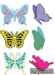 Лезвие от Cheery Lynn Designs - Small Exotic Butterflies #1 w/Angel Wings - DL112AB - ScrapUA.com