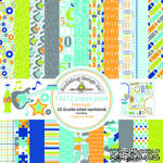 Набор кардстока от Doodlebug Cardstock - boys only, двусторонний, 30,5 x 30,5 см - ScrapUA.com