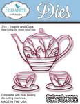 Нож  от   Elizabeth  Craft  Designs  -  Teapot  and  Cups,  3  элемента. - ScrapUA.com