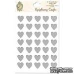 Прозрачные эпоксидные наклейки Epiphany Crafts - Bubble Caps Clear Heart 14 - ScrapUA.com