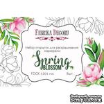 Набор открыток для раскрашивания аква чернилами Spring Blossom, ТМ Фабрика Декора - ScrapUA.com
