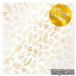 Лист кальки (веллум) с фольгированием Golden Branches 30,5х30,5 см, ТМ Фабрика Декора - ScrapUA.com