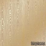 Лист односторонней бумаги с фольгированием Golden Wood Texture Kraft, ТМ Фабрика Декора - ScrapUA.com