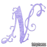 Лезвие Lace Flourish Letter N от Cheery Lynn Designs - ScrapUA.com