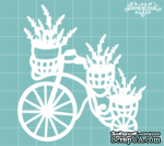 Чипборд от Вензелик - Велосипед с цветами 07, размер: 70x75 мм