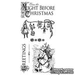 Набор резиновых штампов Graphic 45 - Twas the Night Before Christmas 1, 10х21 см