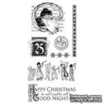 Набор резиновых штампов Graphic 45 - Twas the Night Before Christmas 2, 10х21 см