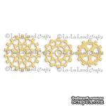 Лезвие La-La Land Crafts - Steampunk Heart Cogs (set of 3) - ScrapUA.com