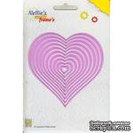 Набор лезвий Nellie Snellen - Multi Frame Die - Nested Heart, 10 штук - ScrapUA.com