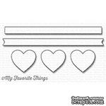 Лезвие My Favorite Things - Die-namics Hearts in a Row - Horizontal - ScrapUA.com