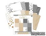 Набор бумаги от Pink Paislee - Luxe Collection - Paper Pack - 12x12 - Copper and Black