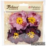 Набор объемных цветов Petaloo - Ruffled Peony - Purple - ScrapUA.com