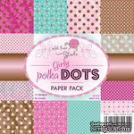 Набор односторонней бумаги от Wild Rose Studio - Girly Polka Dots Papers - 15х15 см
