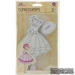 Резиновый штамп от Prima  - Одри  - Julie Nutting Mixed Media Cling Rubber Stamps Audrey 3.5