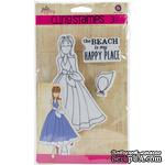 Резиновый штамп от Prima  - Камилла  - Julie Nutting Mixed Media Cling Rubber Stamps Camille 5.25
