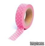 Бумажный скотч Queen &amp; Co - Trendy Tape Polka Dots Pink, 1 шт - ScrapUA.com