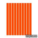 Набор полосок бумаги для квиллинга, 1 цвет (оранжевый), 1,5х295мм, 160 г/м2,  100 шт. - ScrapUA.com