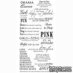 Натирки от Kaisercraft - Girls -rub-on quotes, RB916, 15x30 см - ScrapUA.com