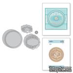 Ножи для вырубки от Spellbinders - Shapeabilities Brillante Rondelle Etched Dies Vintage Treasures by Becca Feeken - ScrapUA.com