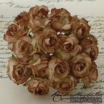 Дикая роза, цвет коричневый, диаметр - 30мм, 1 шт. - ScrapUA.com