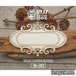 Чипборд ScrapBox - Рамка прямоугольная винтажная - ScrapUA.com