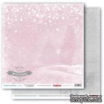 Бумага для скрапбукинга от Scrapberry's - Зимняя сказка - Розовая дымка, 30,5х30,5 см, 190 гр/м, двусторонняя, 1 лист