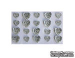 Клеевые сердечки от ScrapBerry&#039;s, 20 шт., 8 и 10 мм, прозрачные - ScrapUA.com