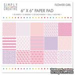 Набор бумаги от Simply Creative - Flower Girl, 15х15см, 30 шт