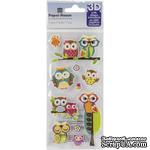 Наклейки от Paper House - Puffy Stickers - Owls, 7,6x16,5 см - ScrapUA.com