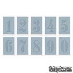 Папки для тиснения Sizzix Texture Trades Embossing Folders - Numbers, 10 шт. - ScrapUA.com