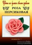 Набор тутовой бумаги для создания цветов - роза персиковая - ScrapUA.com